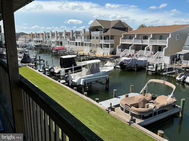 708 Bradley Rd Unit B, Ocean City, MD 21842 - dock featuring a water view and a residential view