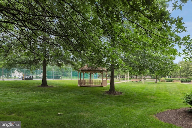 621 Mowat Unit 621, Hamilton, NJ 08690 - view of yard featuring a gazebo