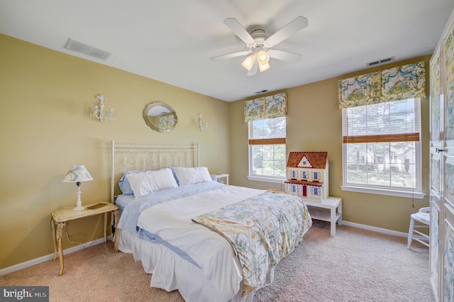 18 Knottingham Dr, Voorhees, NJ 08043 - carpeted bedroom featuring baseboards and ceiling fan