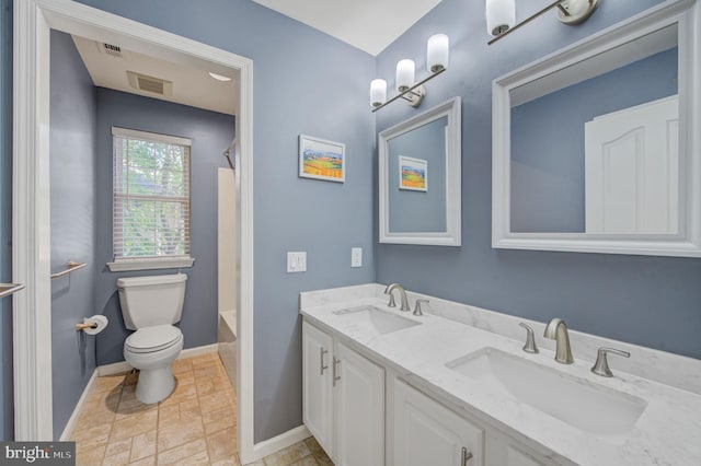 18 Knottingham Dr, Voorhees, NJ 08043 - bathroom featuring double vanity and shower / tub combo with curtain