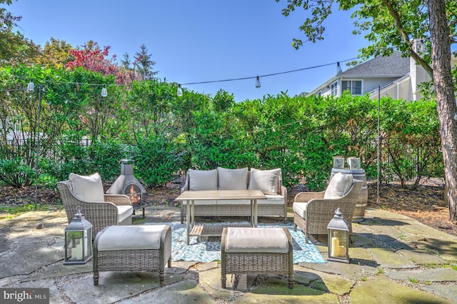 18 Knottingham Dr, Voorhees, NJ 08043 - view of patio / terrace with outdoor lounge area