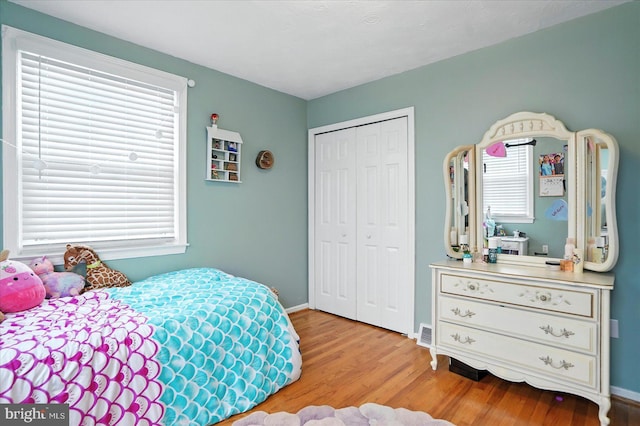 8141 Gray Haven Rd, Baltimore, MD 21222 - bedroom with wood finished floors, multiple windows, and a closet