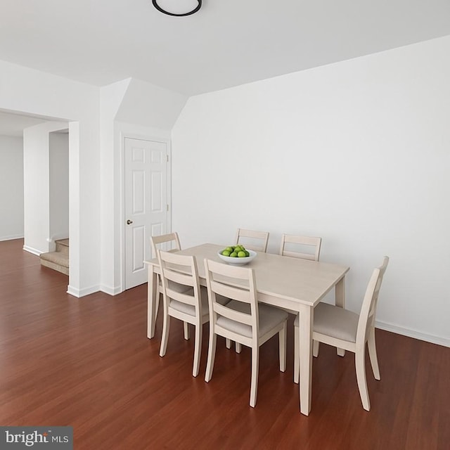 5525 Chancellor St, Philadelphia, PA 19139 - dining room with dark wood-type flooring and stairs