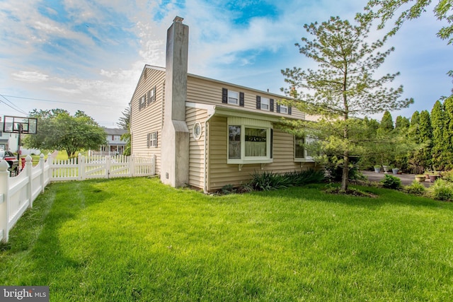 1018 Hilltop Rd, Warminster, PA 18974 - view of side of home with a chimney