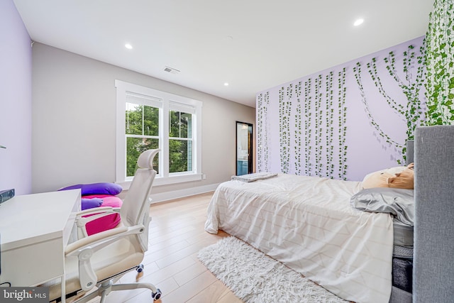 9908 Blake Ln, Oakton, VA 22124 - bedroom with recessed lighting and wood finished floors