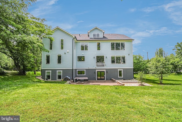 9908 Blake Ln, Oakton, VA 22124 - rear view of property with a patio and a yard