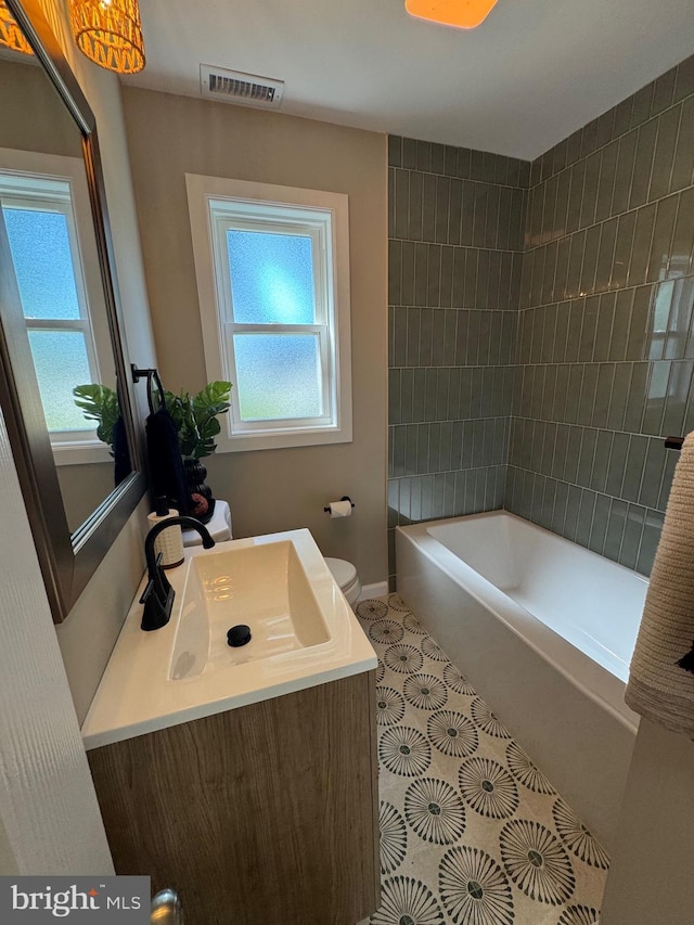 512 Majestic Ave, Bellmawr, NJ 08031 - full bathroom featuring vanity, tile patterned floors, and bathing tub / shower combination