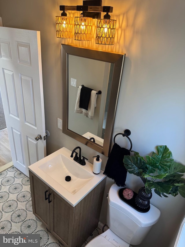 512 Majestic Ave, Bellmawr, NJ 08031 - half bathroom featuring vanity and toilet