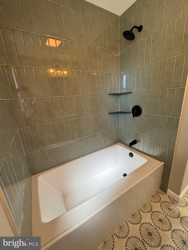 512 Majestic Ave, Bellmawr, NJ 08031 - bathroom featuring tile patterned flooring and bathing tub / shower combination