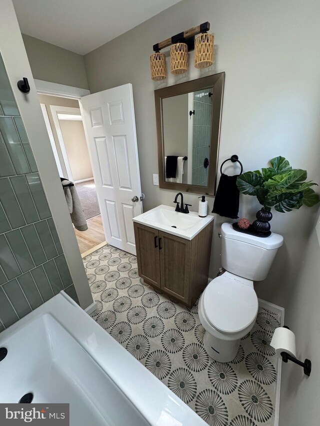 512 Majestic Ave, Bellmawr, NJ 08031 - bathroom featuring vanity and toilet