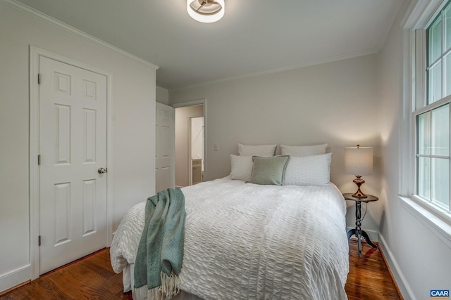 1623 Mason Ln, Charlottesville, VA 22903 - bedroom with ornamental molding and wood finished floors