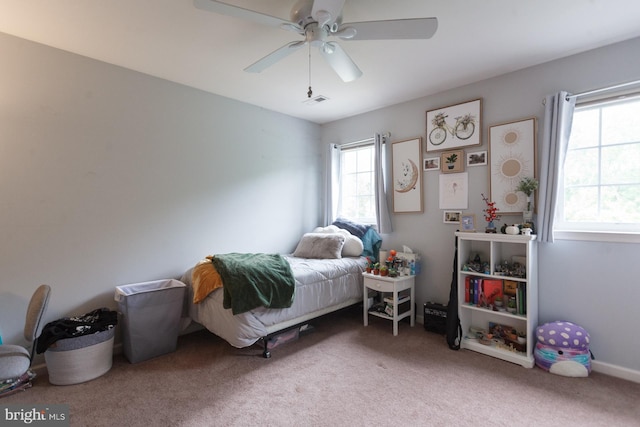 802 Geranium Dr, Warrington, PA 18976 - bedroom featuring carpet and a ceiling fan