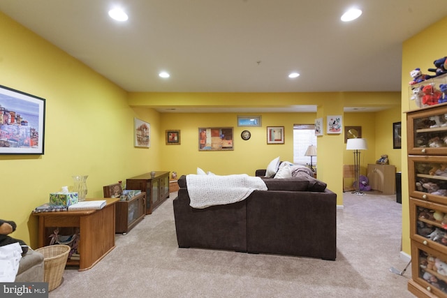 802 Geranium Dr, Warrington, PA 18976 - living room with light carpet and recessed lighting
