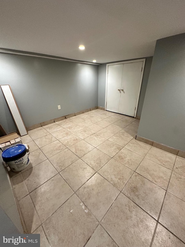 2937 N Judson St, Philadelphia, PA 19132 - unfurnished bedroom featuring light tile patterned floors and recessed lighting