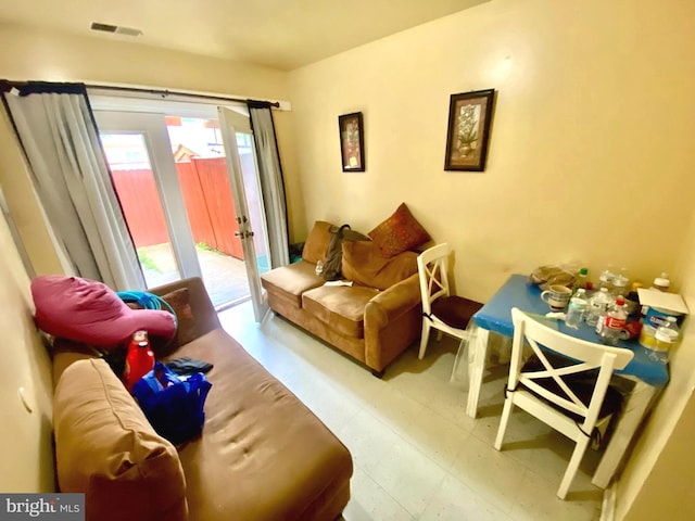 1064 W W Side Dr Unit 25-F, Gaithersburg, MD 20878 - living room with tile patterned floors