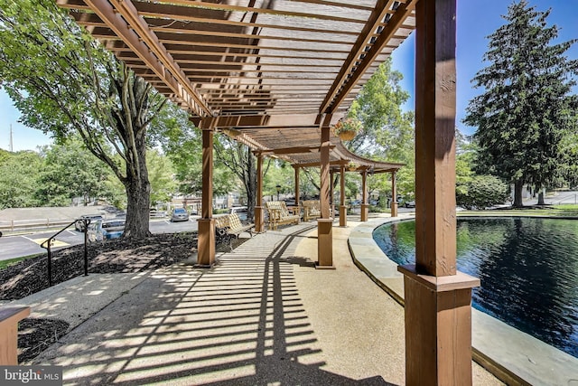 306 Canterbury Rd Unit 306-O, Bel Air, MD 21014 - view of patio / terrace with a pergola