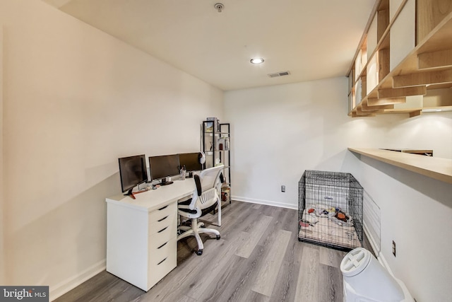 306 Canterbury Rd Unit 306-O, Bel Air, MD 21014 - home office featuring wood finished floors and recessed lighting