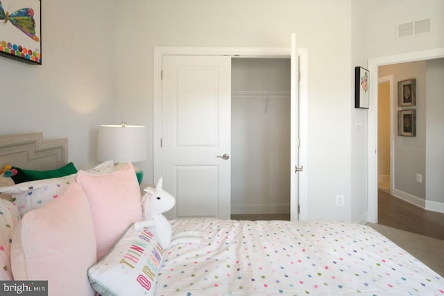 3453 Saint Robin Ln, Bowie, MD 20716 - bedroom with a closet and baseboards