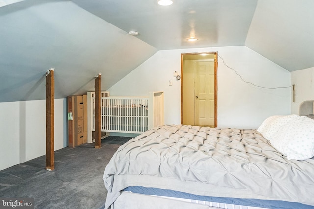 1714 S Main St, Bechtelsville, PA 19505 - carpeted bedroom with vaulted ceiling