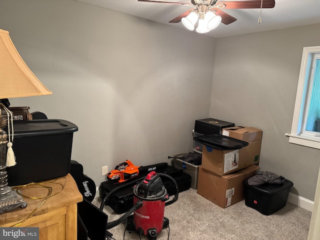 42 Reed St, Mohnton, PA 19540 - storage area with a ceiling fan