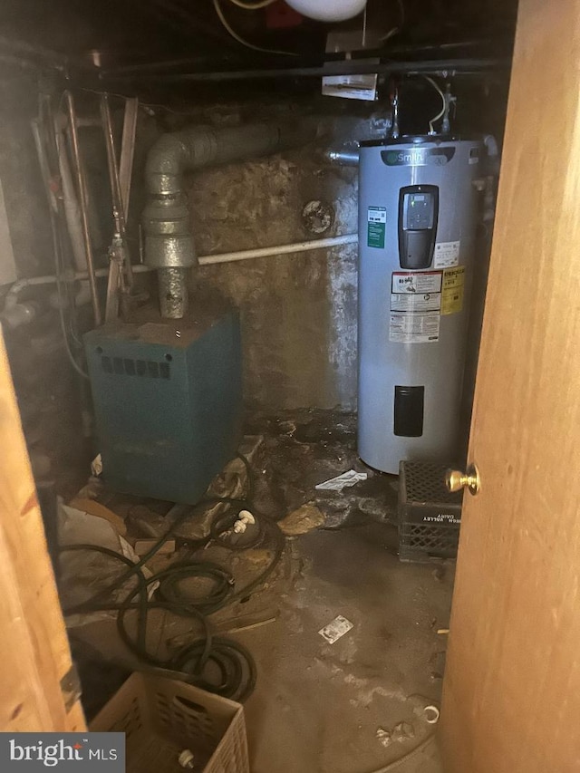 1618 S 6th St, Philadelphia, PA 19148 - utility room featuring electric water heater