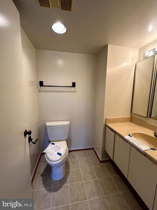 15100 Interlachen Dr Unit 4-701, Silver Spring, MD 20906 - half bathroom featuring vanity and tile patterned flooring