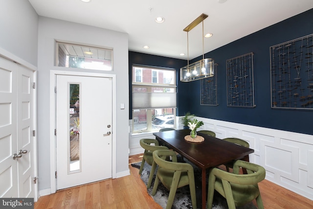1318 E Eyre St, Philadelphia, PA 19125 - dining room with light wood-type flooring and recessed lighting