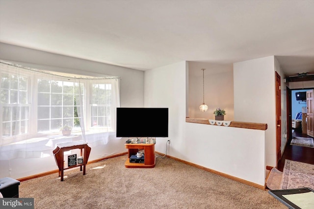 225 Bobby Jones Dr, Etters, PA 17319 - unfurnished living room featuring carpet and baseboards