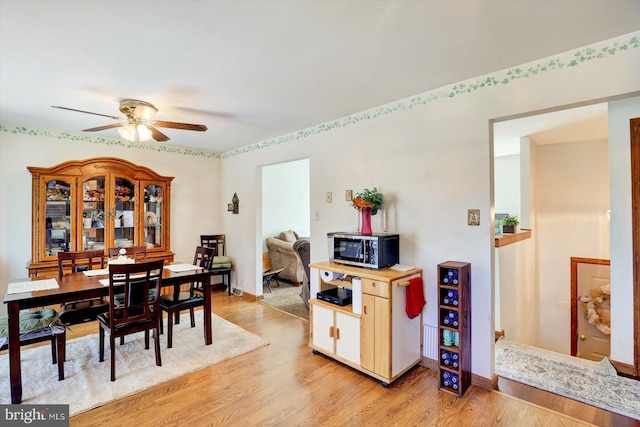 225 Bobby Jones Dr, Etters, PA 17319 - dining room featuring light wood finished floors and a ceiling fan