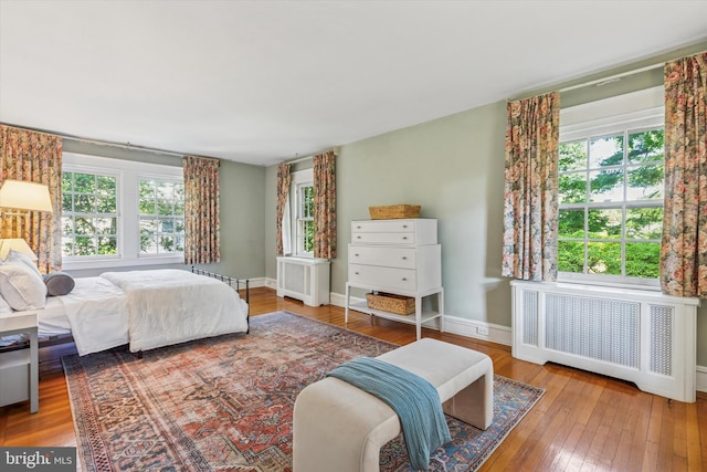 508 Baird Rd, Merion Station, PA 19066 - bedroom with radiator heating unit and hardwood / wood-style floors