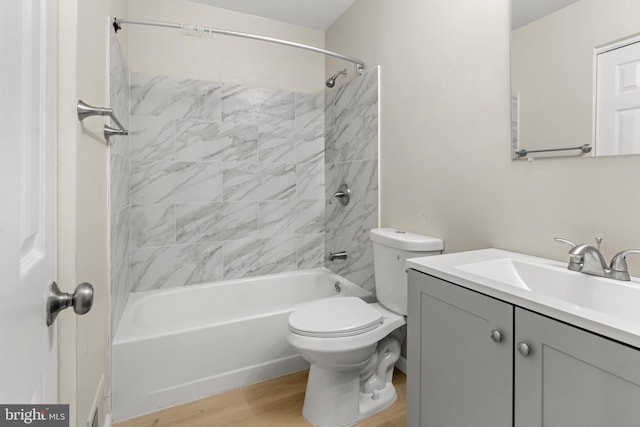 14 Ensign Ct, Essex, MD 21221 - bathroom with wood finished floors, tub / shower combination, and vanity