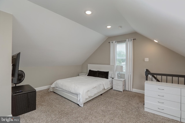 220 Rancocas Rd, Mount Holly, NJ 08060 - carpeted bedroom with vaulted ceiling and recessed lighting