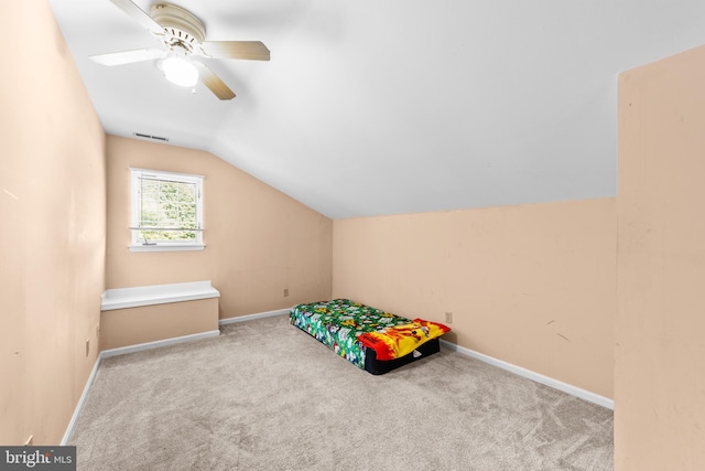 1401 Kenny, Burlington, NJ 08016 - game room featuring vaulted ceiling, carpet floors, and a ceiling fan