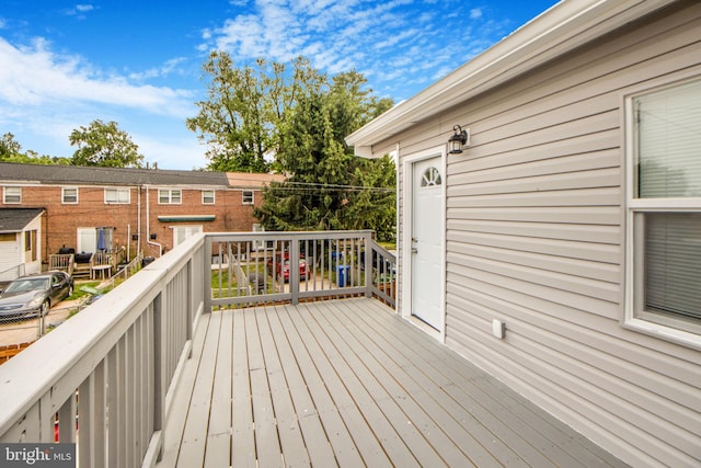659 Charraway Rd, Baltimore, MD 21229 - view of wooden deck