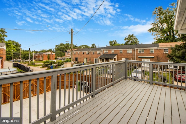 659 Charraway Rd, Baltimore, MD 21229 - wooden terrace featuring a residential view