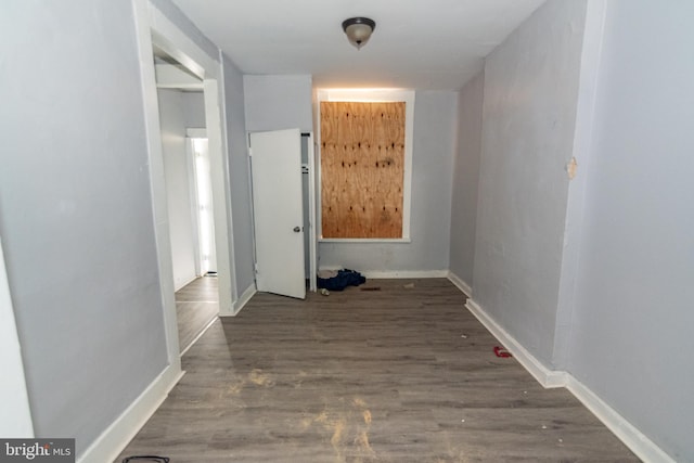 1826 E 28th St, Baltimore, MD 21218 - hall with wood finished floors and baseboards