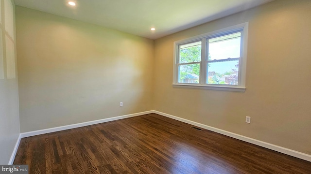 1440 N 26th St, Allentown, PA 18104 - spare room with dark wood finished floors and recessed lighting