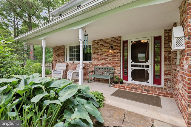207 Saddle Dr, Furlong, PA 18925 - property entrance with covered porch and brick siding
