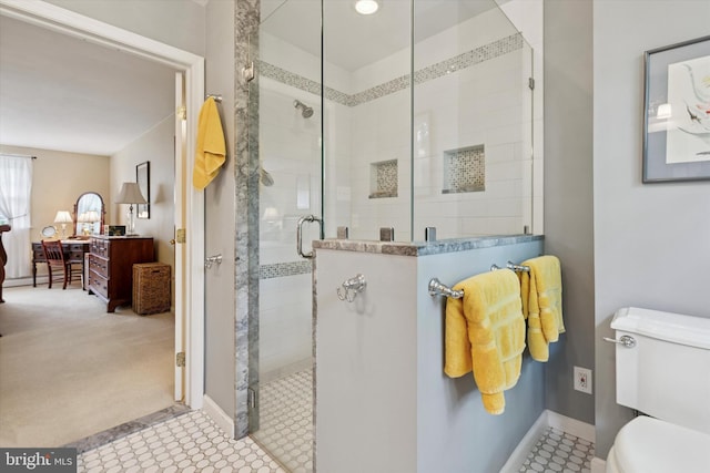 207 Saddle Dr, Furlong, PA 18925 - full bath with toilet and a stall shower