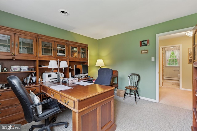 207 Saddle Dr, Furlong, PA 18925 - office space featuring light carpet and baseboard heating