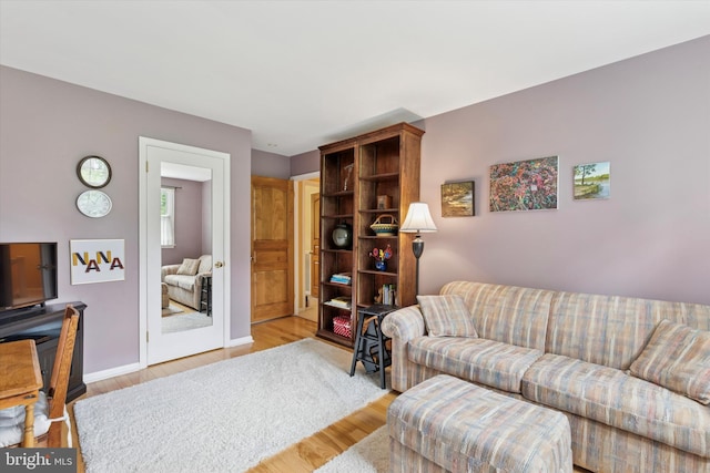 207 Saddle Dr, Furlong, PA 18925 - living area featuring wood finished floors and baseboards