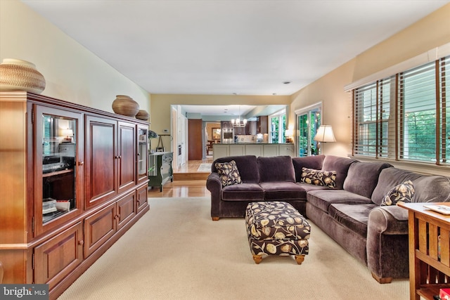 207 Saddle Dr, Furlong, PA 18925 - living room featuring a chandelier