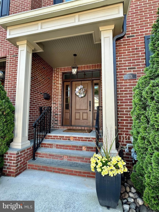 274 W Ashland St, Doylestown, PA 18901 - property entrance with brick siding
