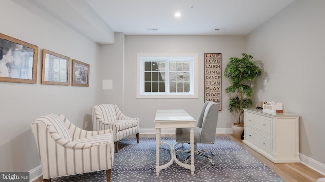 274 W Ashland St, Doylestown, PA 18901 - home office featuring light wood-type flooring and baseboards