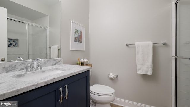 274 W Ashland St, Doylestown, PA 18901 - bathroom with vanity and a shower with shower door