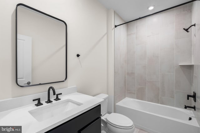 23079 Copper Tree Ter, Ashburn, VA 20148 - bathroom featuring vanity and tub / shower combination