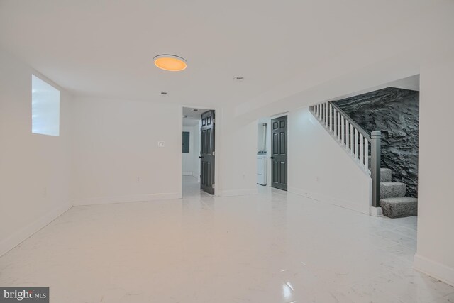 3522 Ellerslie Ave, Baltimore, MD 21218 - below grade area with stairway and baseboards