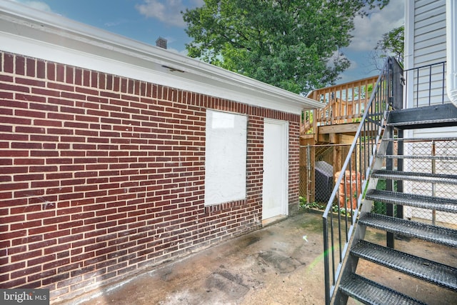 3522 Ellerslie Ave, Baltimore, MD 21218 - view of patio featuring stairs