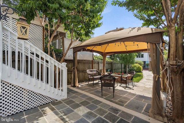 425 16th St SE, Washington, DC 20003 - fenced backyard featuring a gazebo, a fire pit, and a patio