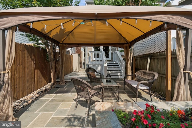 425 16th St SE, Washington, DC 20003 - fenced backyard featuring a gazebo and a patio